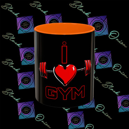 BlackOnion Coffee Mug Serial 2 with Workout Motif ‘I Love Gym ’🫵🔥💪