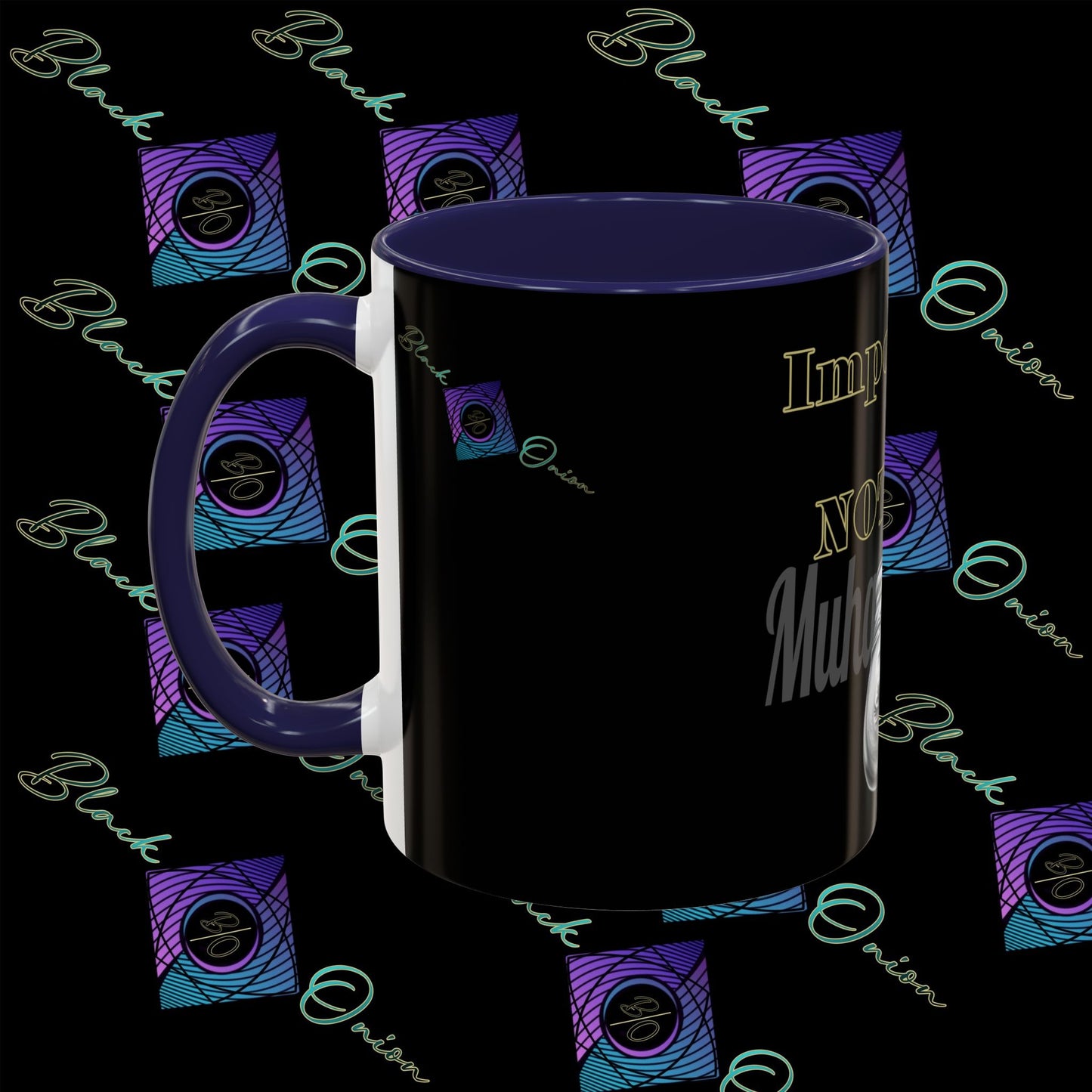BlackOnion Coffee Mug - 11oz with Workout Motif ‘Impossible is nothing’🔥💪🫵