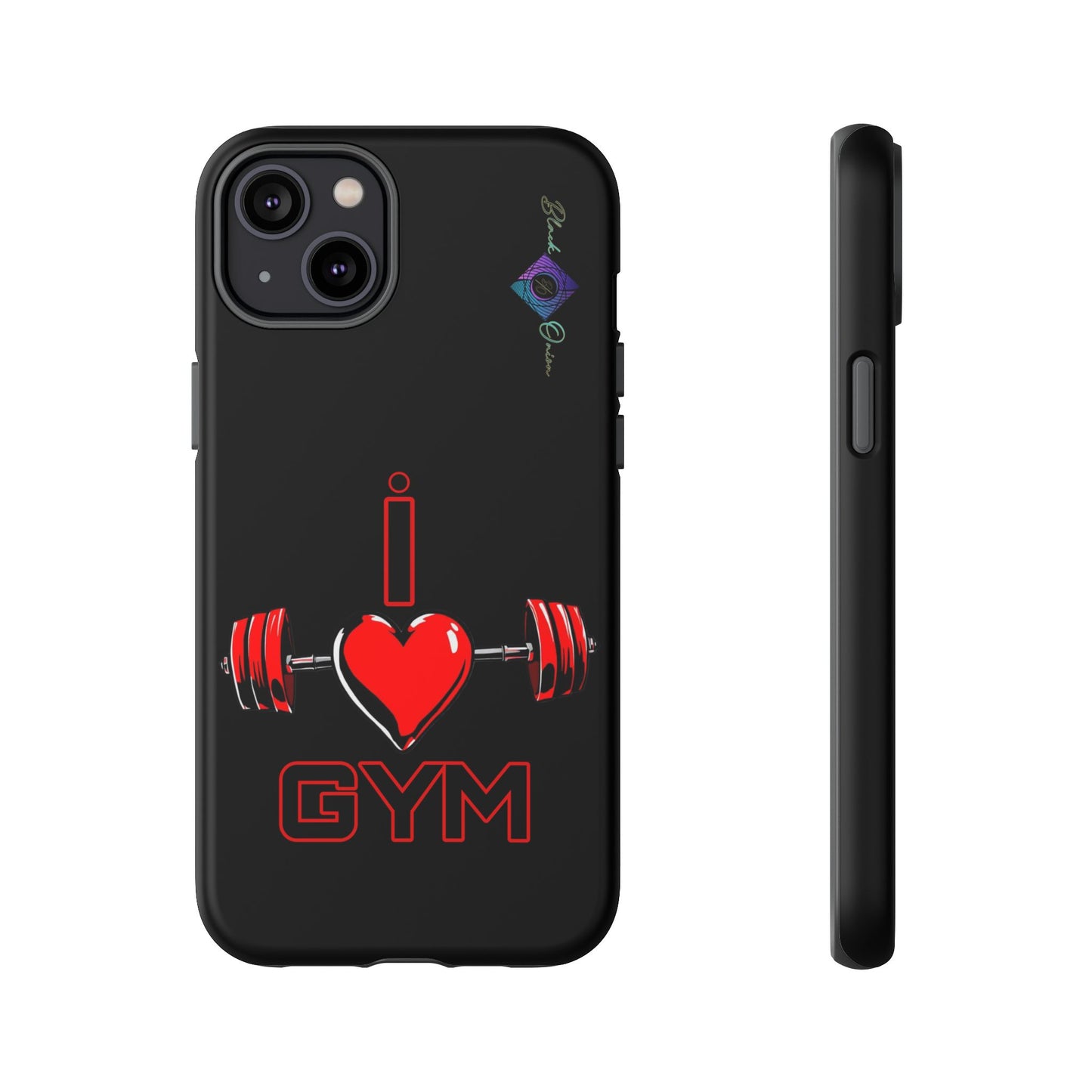 BlackOnion Brand New Phone Case - with Motivational Workout Motif’I Love Gym ‘💪🔥🫵