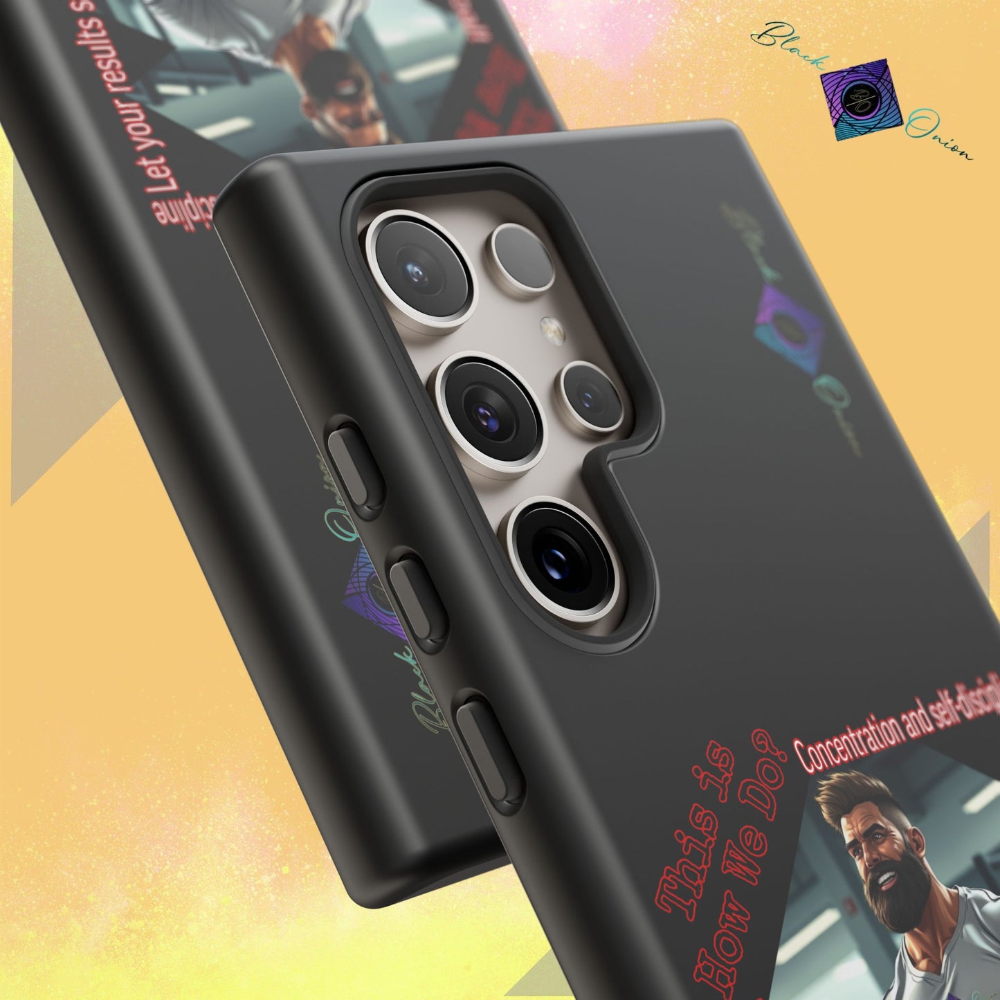 BlackOnion Brand New Phone Case - with Motivational Workout Motif’Unstoppable ‘💪🔥🫵