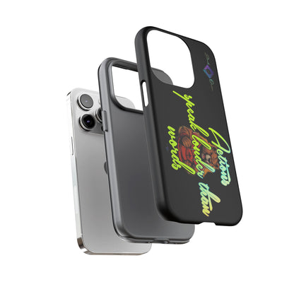 BlackOnion Brand New Phone Case - with Motivational Workout Motif ‘Actions speak lauder ‘💪🔥🫵