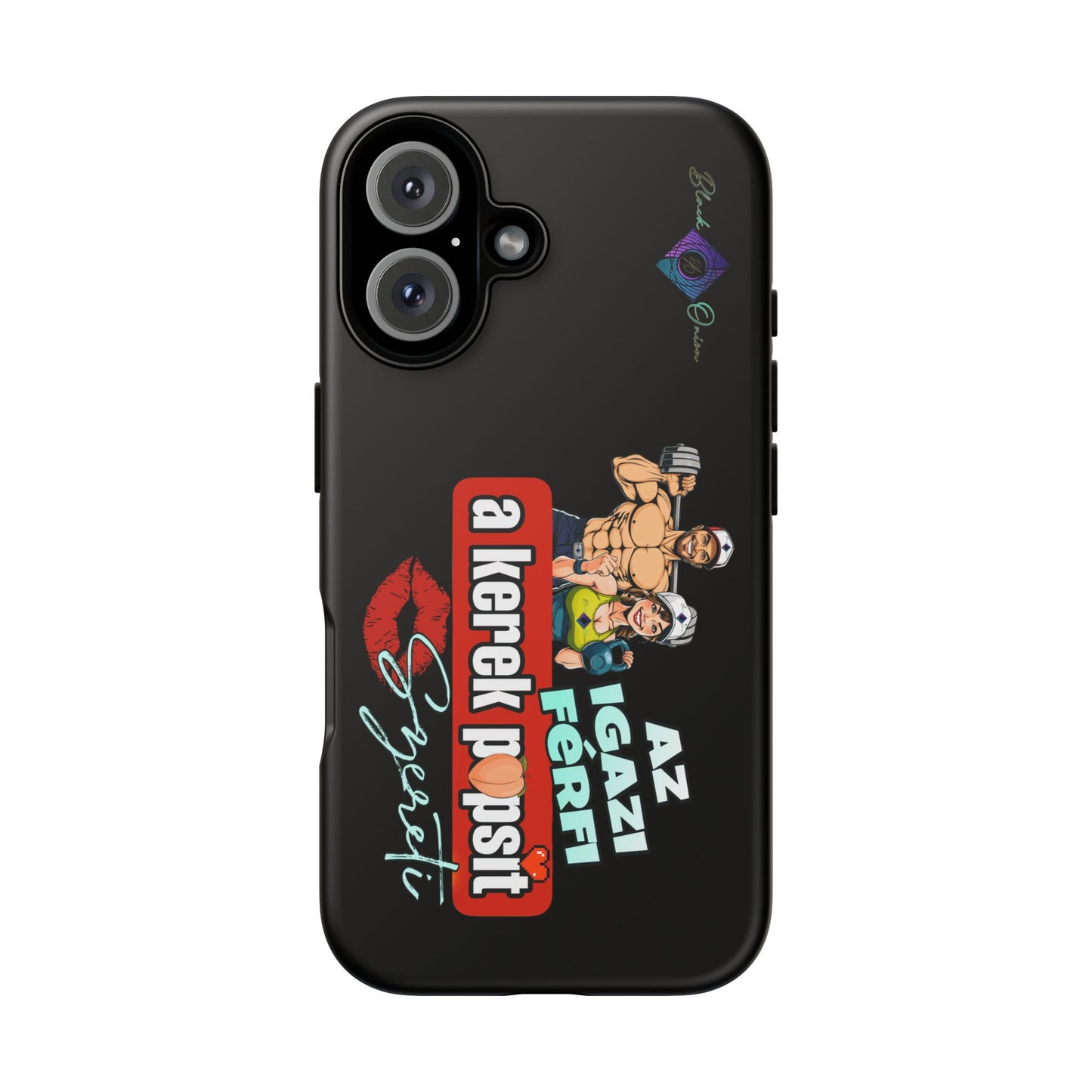 BlackOnion Brand New Phone Case - with Motivational Workout Motif ‘Az igazi férfi ‘💪🔥🫵