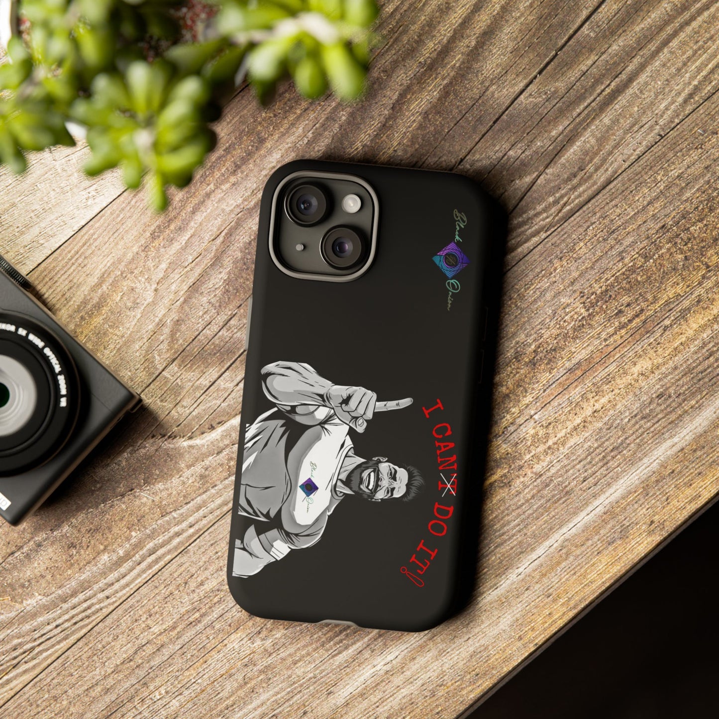 BlackOnion Brand New Phone Case - with Motivational Workout Motif’I Can Do It ‘💪🔥🫵