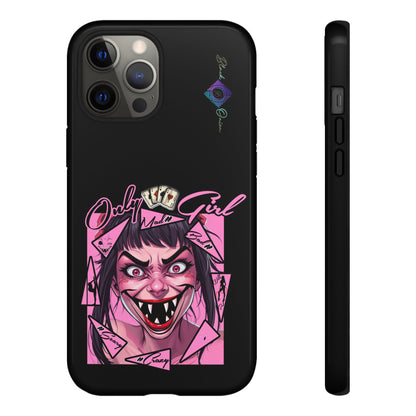 BlackOnion Brand New Phone Case - with Motivational Workout Motif’ Mad Girl💋🌸 ‘🔥🫵