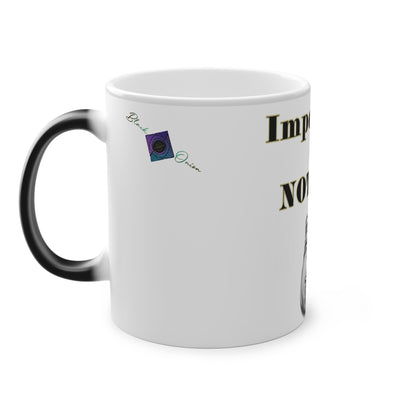 BlackOnion Color Changing Mug with Workout Motif ‘Impossible is nothing’ 💪🔥🫵