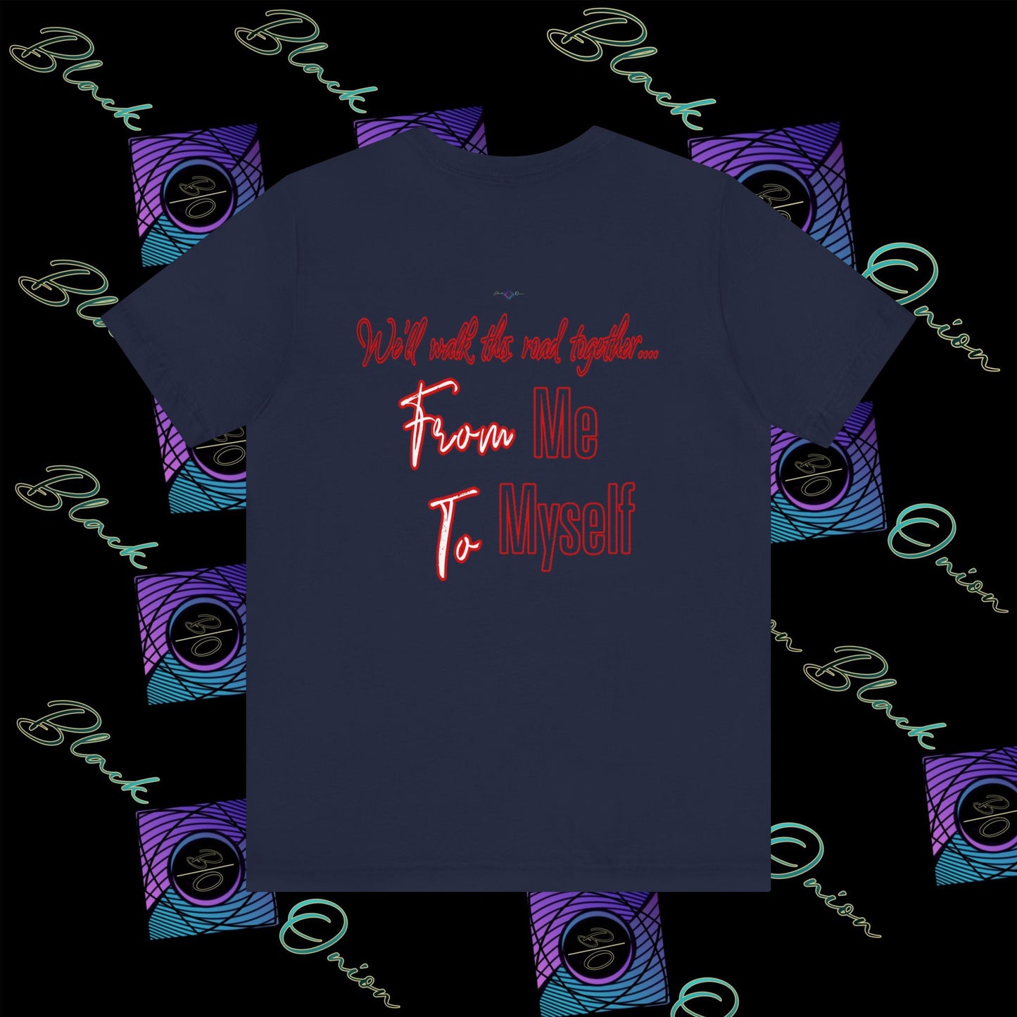 BlackOnion 'From Me ,To Myself' T-Shirt with Workout Motif V4💪🔥