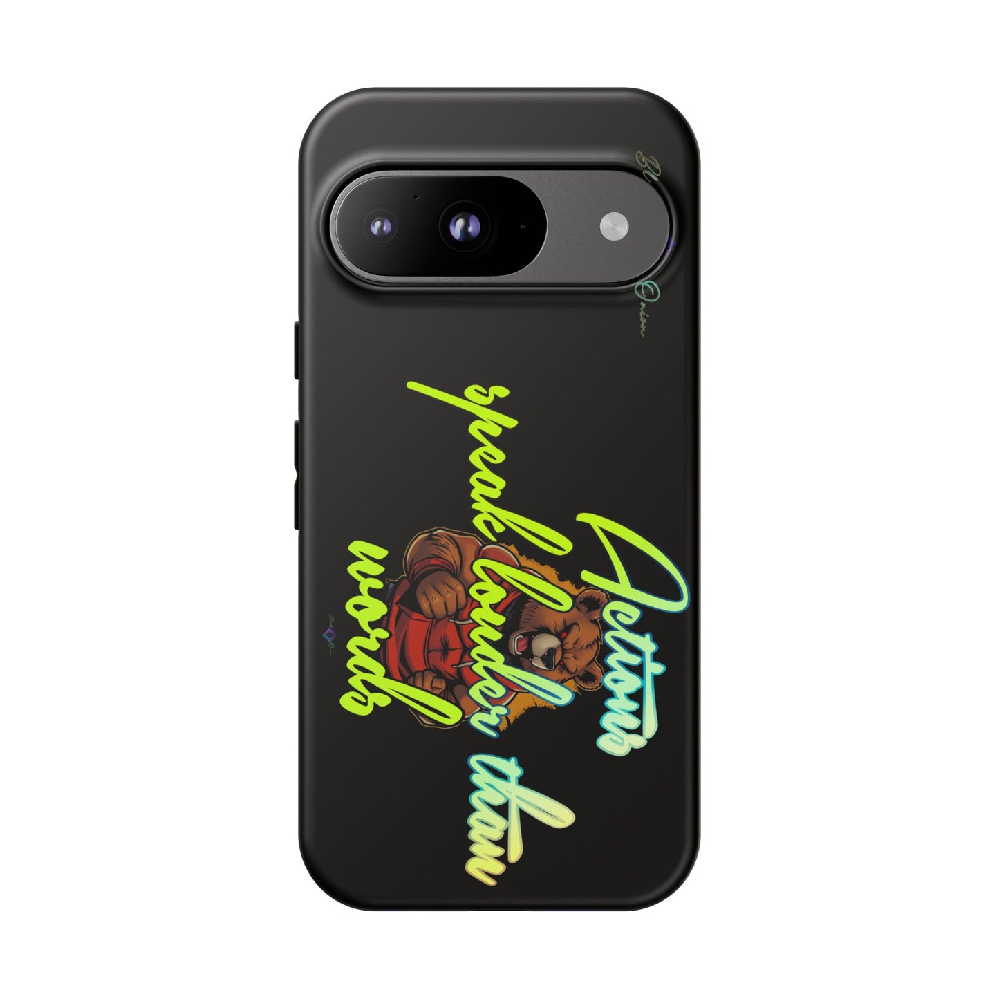 BlackOnion Brand New Phone Case - with Motivational Workout Motif ‘Actions speak lauder ‘💪🔥🫵