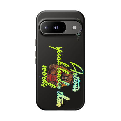 BlackOnion Brand New Phone Case - with Motivational Workout Motif ‘Actions speak lauder ‘💪🔥🫵
