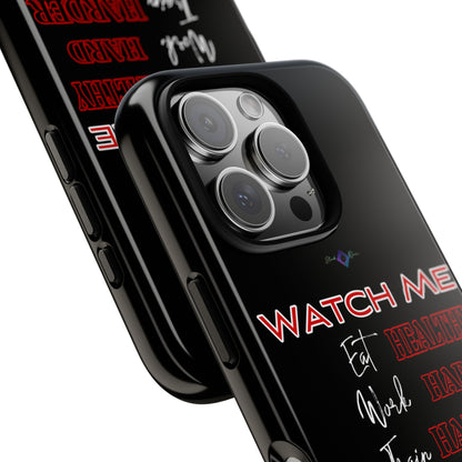 BlackOnion Phone Case -with Motivational Motif  'Watch Me' 💪🔥🫵