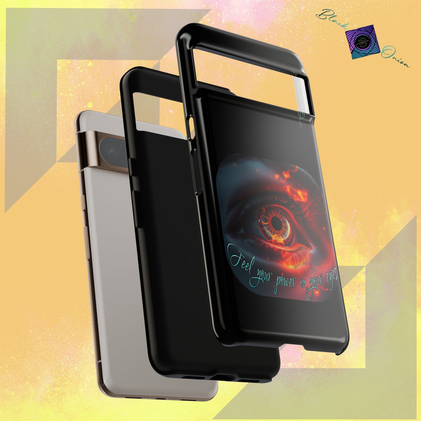 BlackOnion Brand New Phone Case - with Motivational Workout Motif ’Feel your power  ‘💪🔥🫵