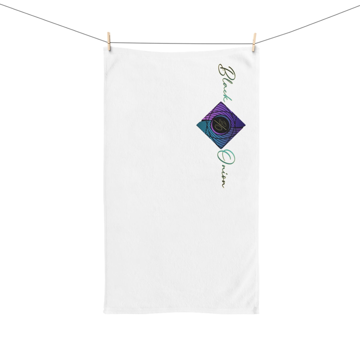 BlackOnion Chic Hand Towel with Stylish BlackOnion Design🔥💪
