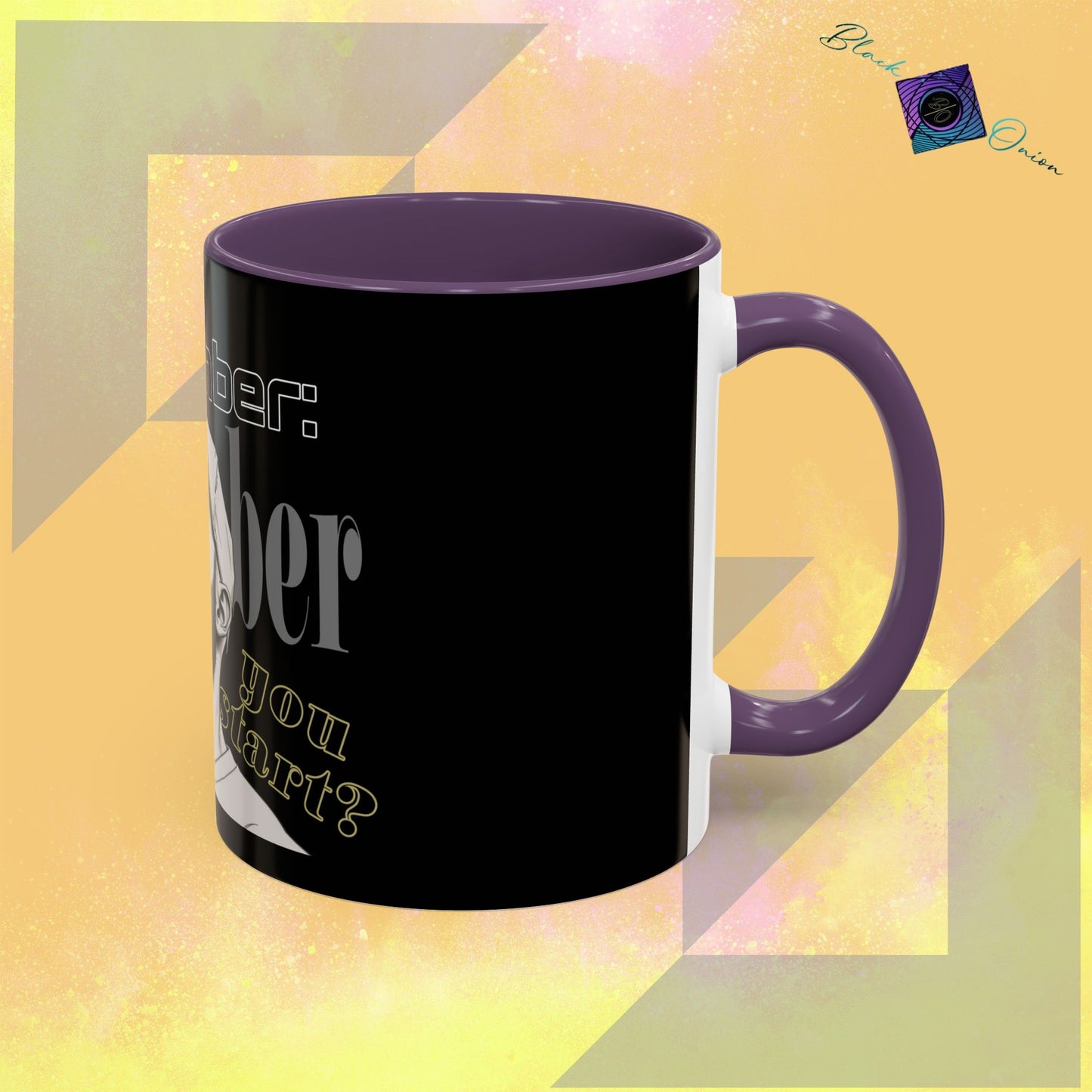 BlackOnion Coffee Mug 2 with Workout Motif ‘Remember V2’🫵🔥💪
