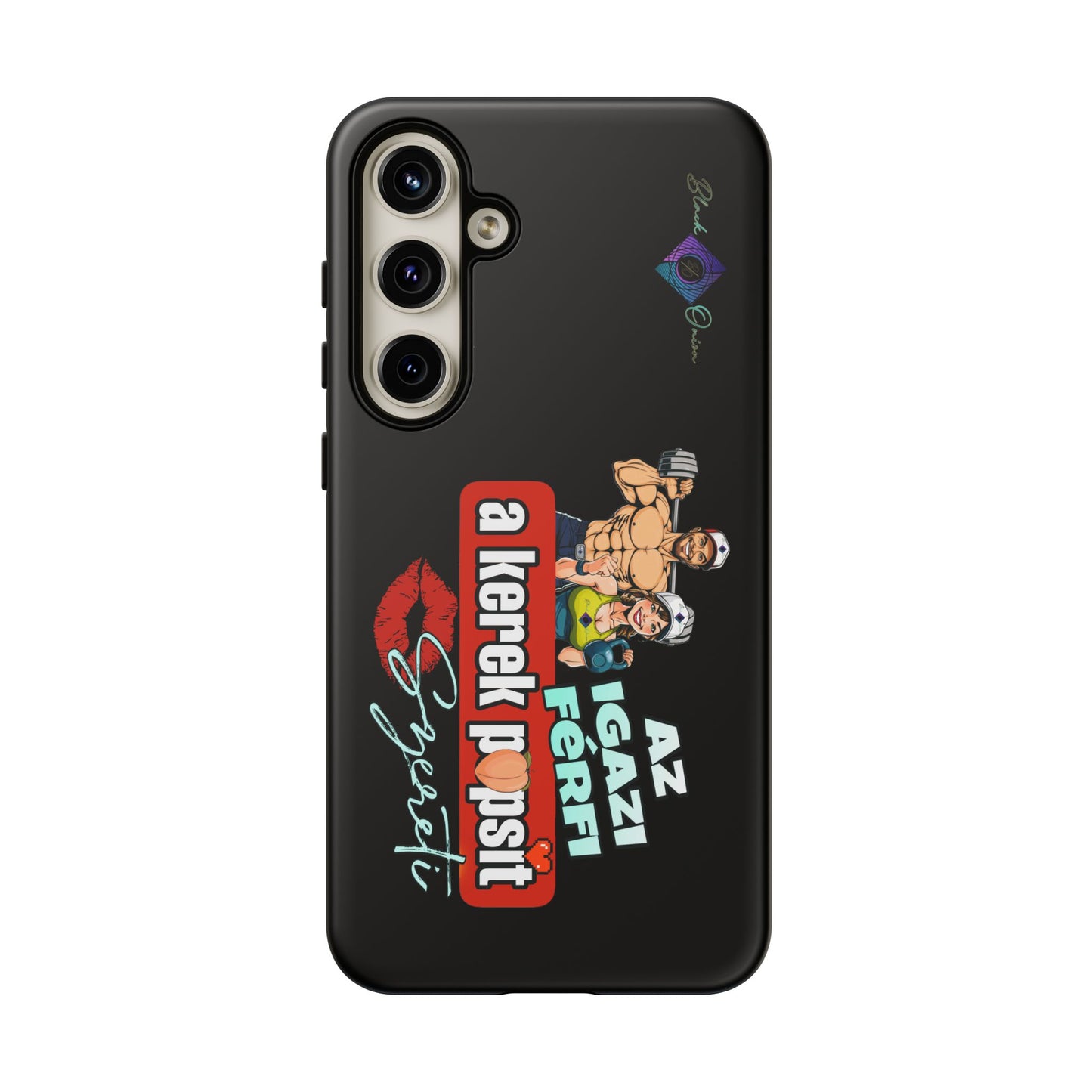 BlackOnion Brand New Phone Case - with Motivational Workout Motif ‘Az igazi férfi ‘💪🔥🫵