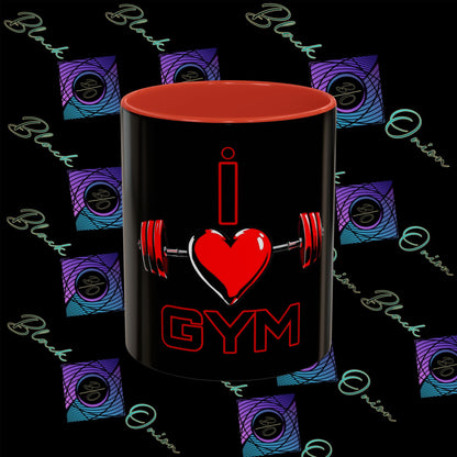 BlackOnion Coffee Mug Serial 2 with Workout Motif ‘I Love Gym ’🫵🔥💪