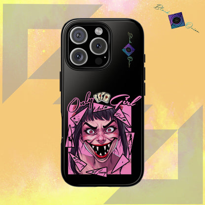 BlackOnion Brand New Phone Case - with Motivational Workout Motif’ Mad Girl💋🌸 ‘🔥🫵