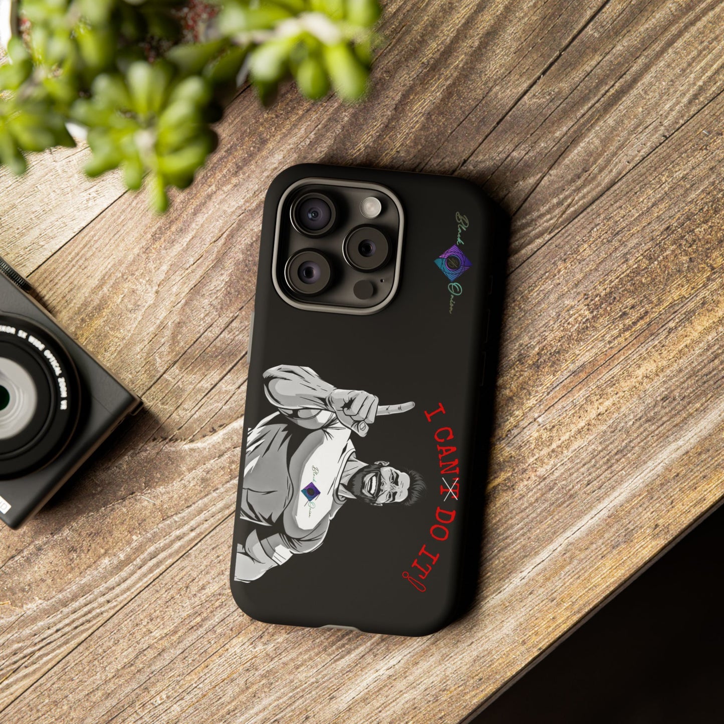 BlackOnion Brand New Phone Case - with Motivational Workout Motif’I Can Do It ‘💪🔥🫵