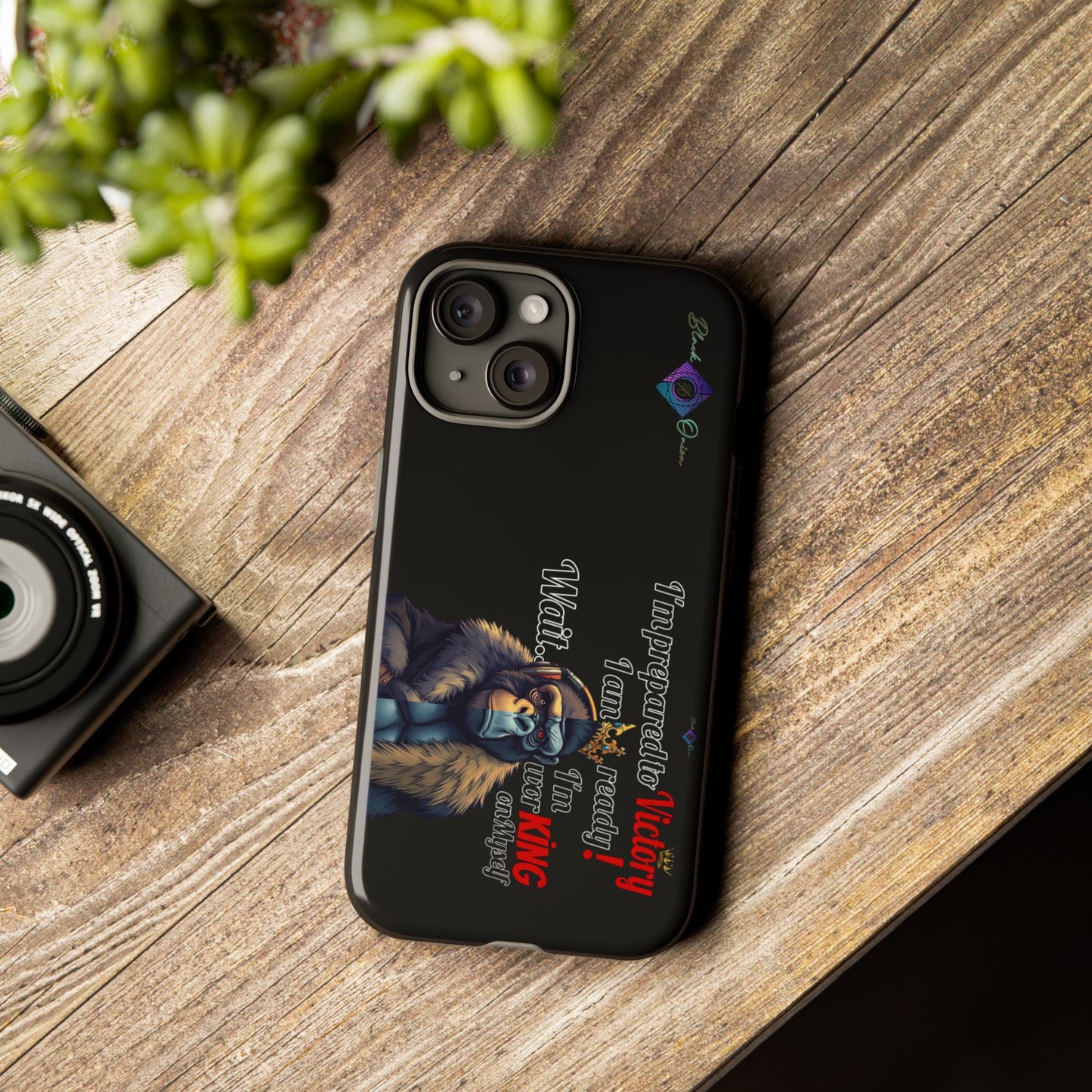 BlackOnion Brand New Phone Case - with Motivational Workout Motif’Victory 👑‘💪🔥🫵
