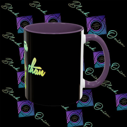 BlackOnion Coffee Mug 2 with Workout Motif ‘Actions speak lauder than words V2’🫵🔥💪