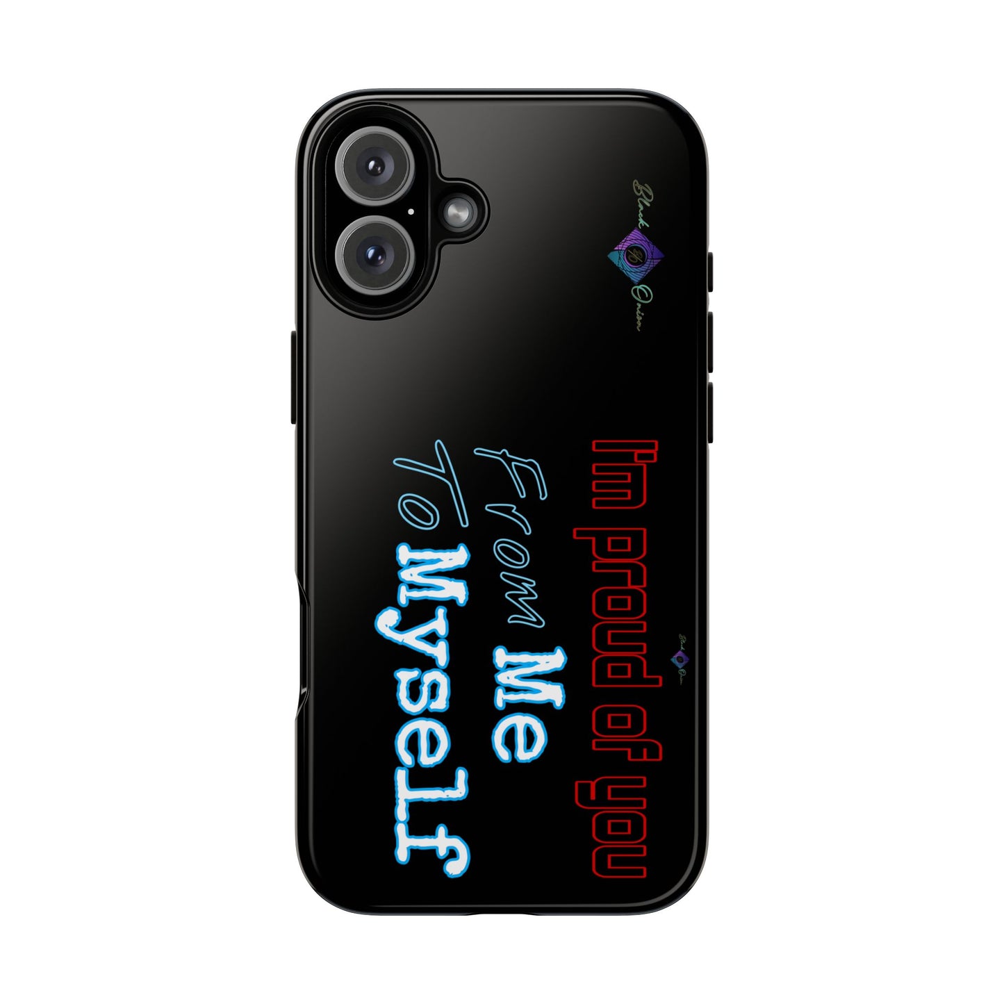 BlackOnion Brand New Phone Case - with Motivational Workout Motif’I’m proud of you ‘💪🔥🫵