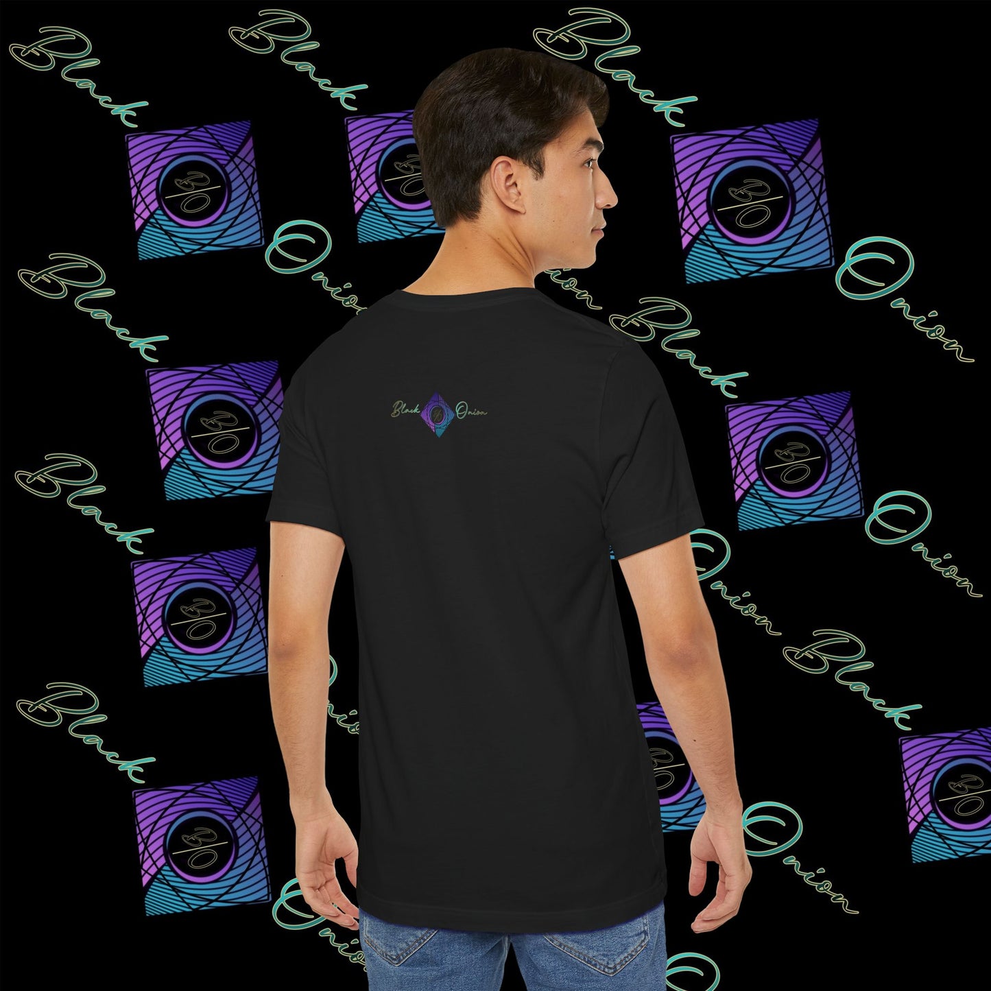 BlackOnion "Watch Me" T-Shirt with Workout Motif V3  💪🔥