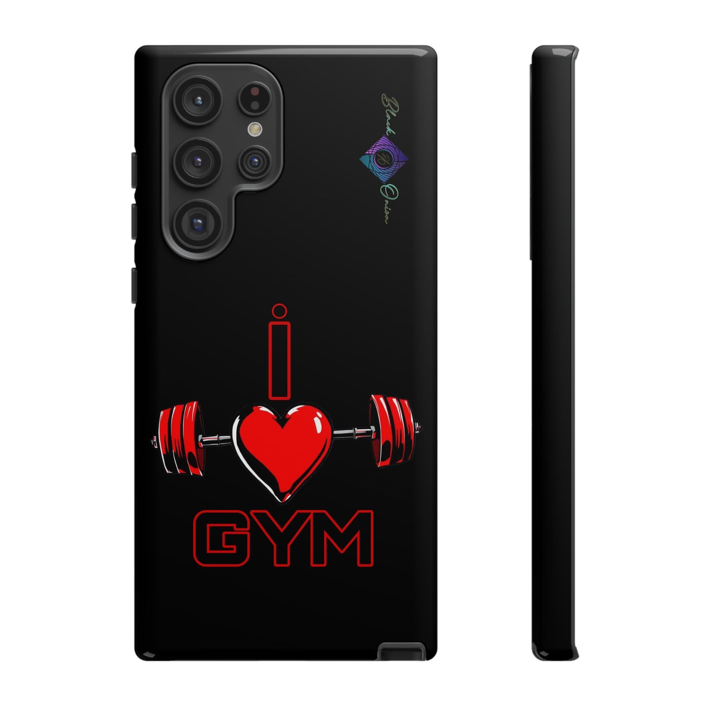 BlackOnion Brand New Phone Case - with Motivational Workout Motif’I Love Gym ‘💪🔥🫵