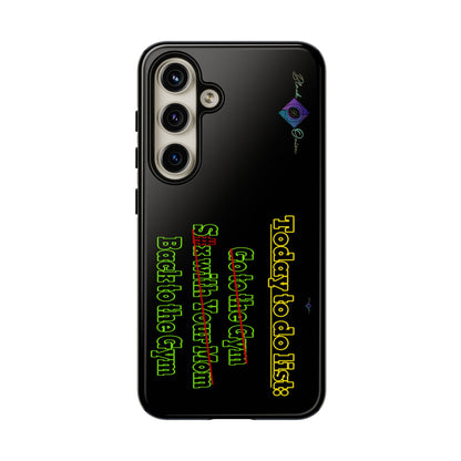 BlackOnion Brand New Phone Case - with Motivational Workout Motif’Today To Do List V2 ‘💪🔥🫵