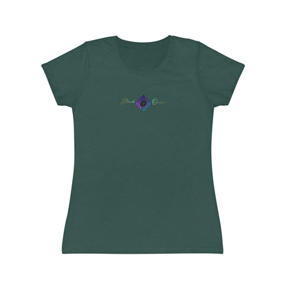 BlackOnion Women's Iconic T-Shirt - with Workout Motif 💯🌸💋