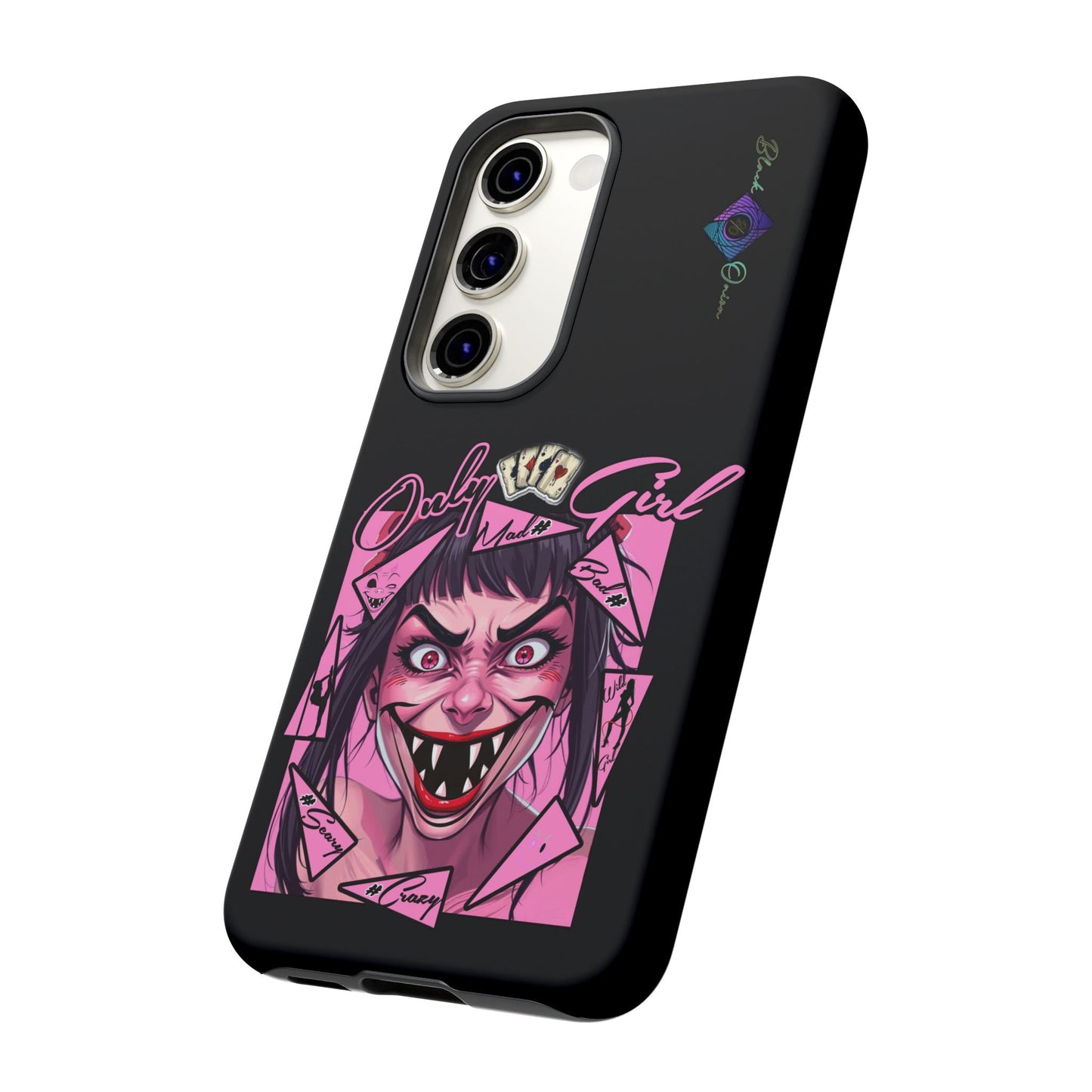 BlackOnion Brand New Phone Case - with Motivational Workout Motif’ Mad Girl💋🌸 ‘🔥🫵