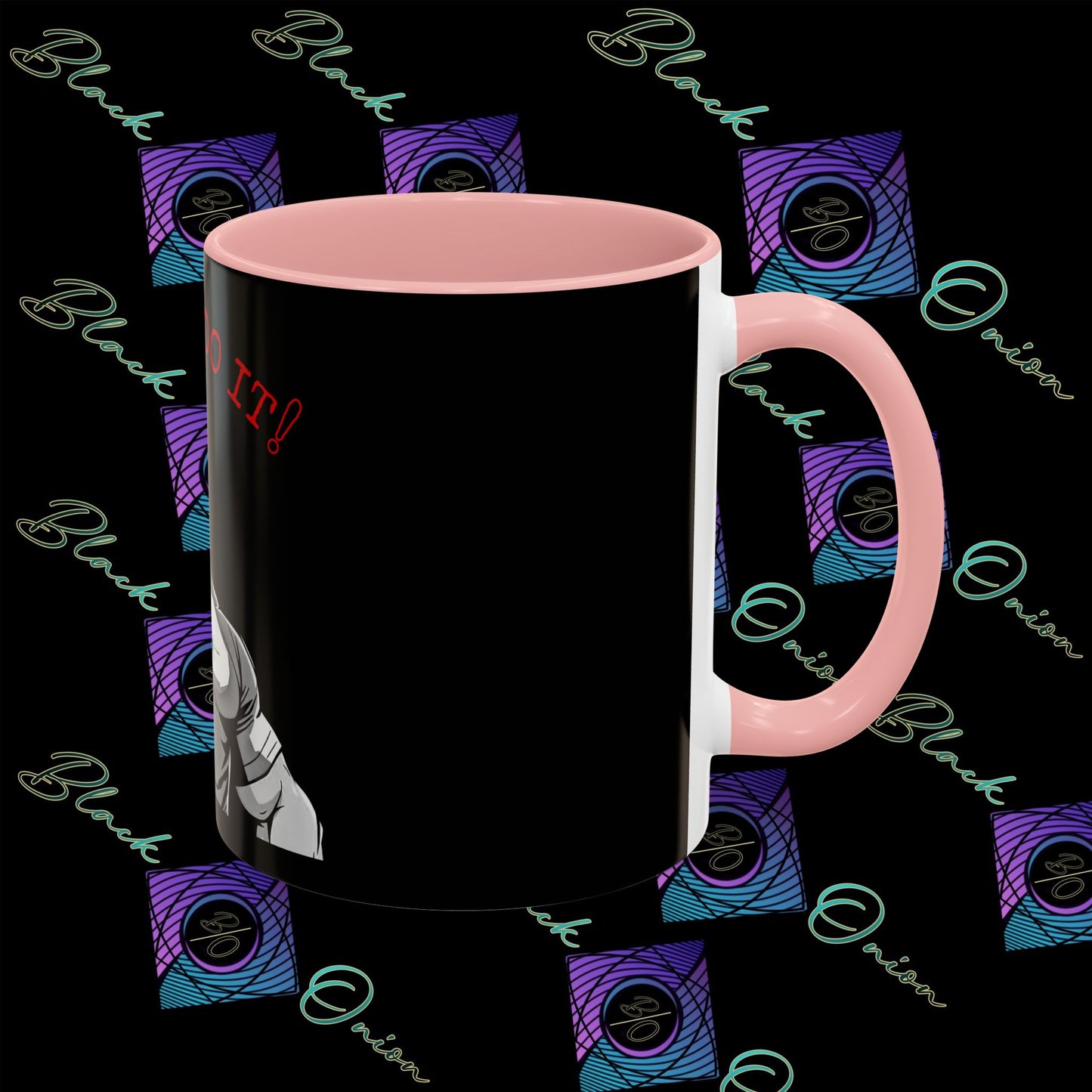 BlackOnion Coffee Mug 2 with Workout Motif ‘I Can Do It V2’🫵🔥💪