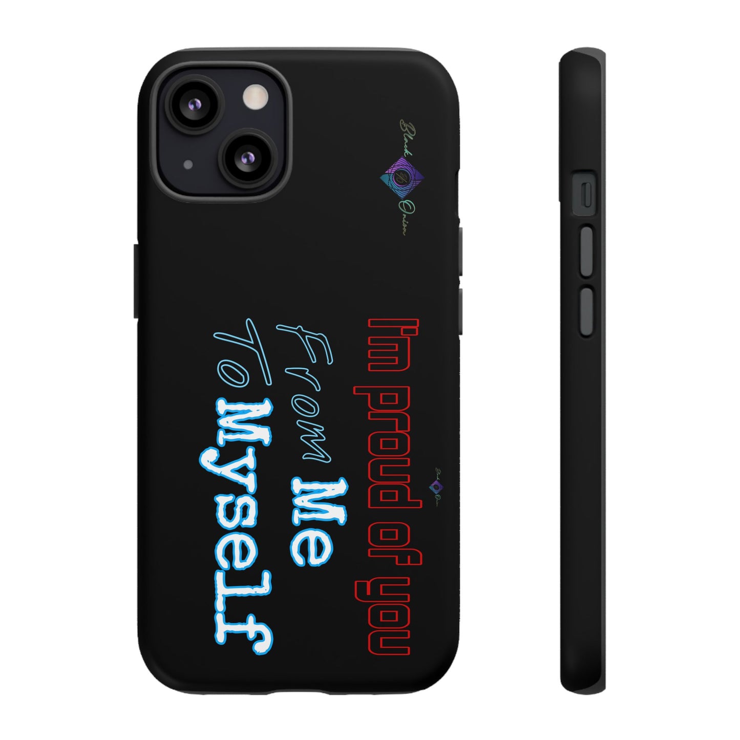 BlackOnion Brand New Phone Case - with Motivational Workout Motif’I’m proud of you ‘💪🔥🫵
