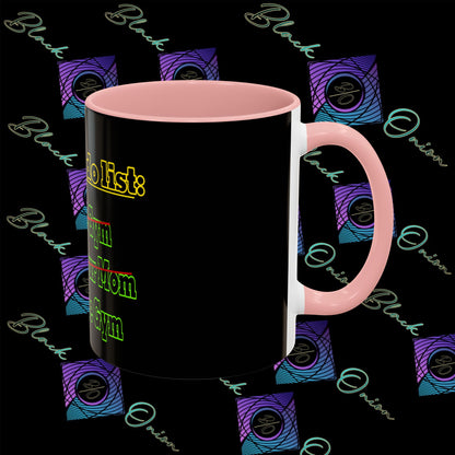 BlackOnion Coffee Mug 2 with Workout Motif ‘Today To Do List V2’🫵🔥💪