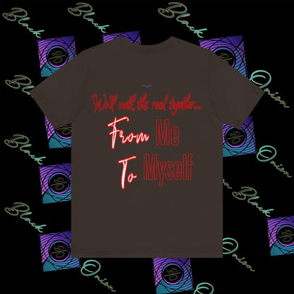 BlackOnion 'From Me ,To Myself' T-Shirt with Workout Motif V3💪🔥