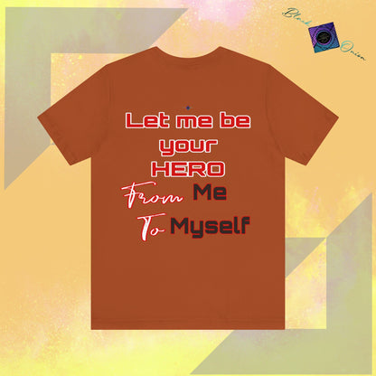 BlackOnion T-Shirt with Workout Motif “Let me be your Hero” 🫵🔥💪