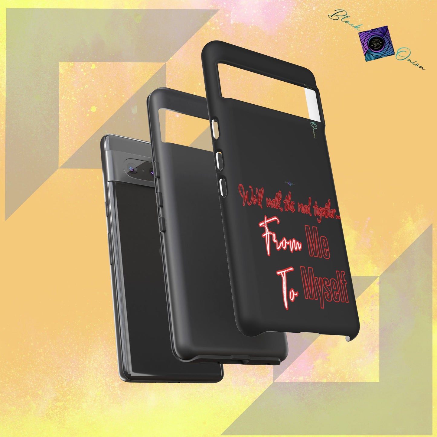 BlackOnion Brand New Phone Case - with Motivational Workout Motif’We’ll walk ‘💪🔥🫵