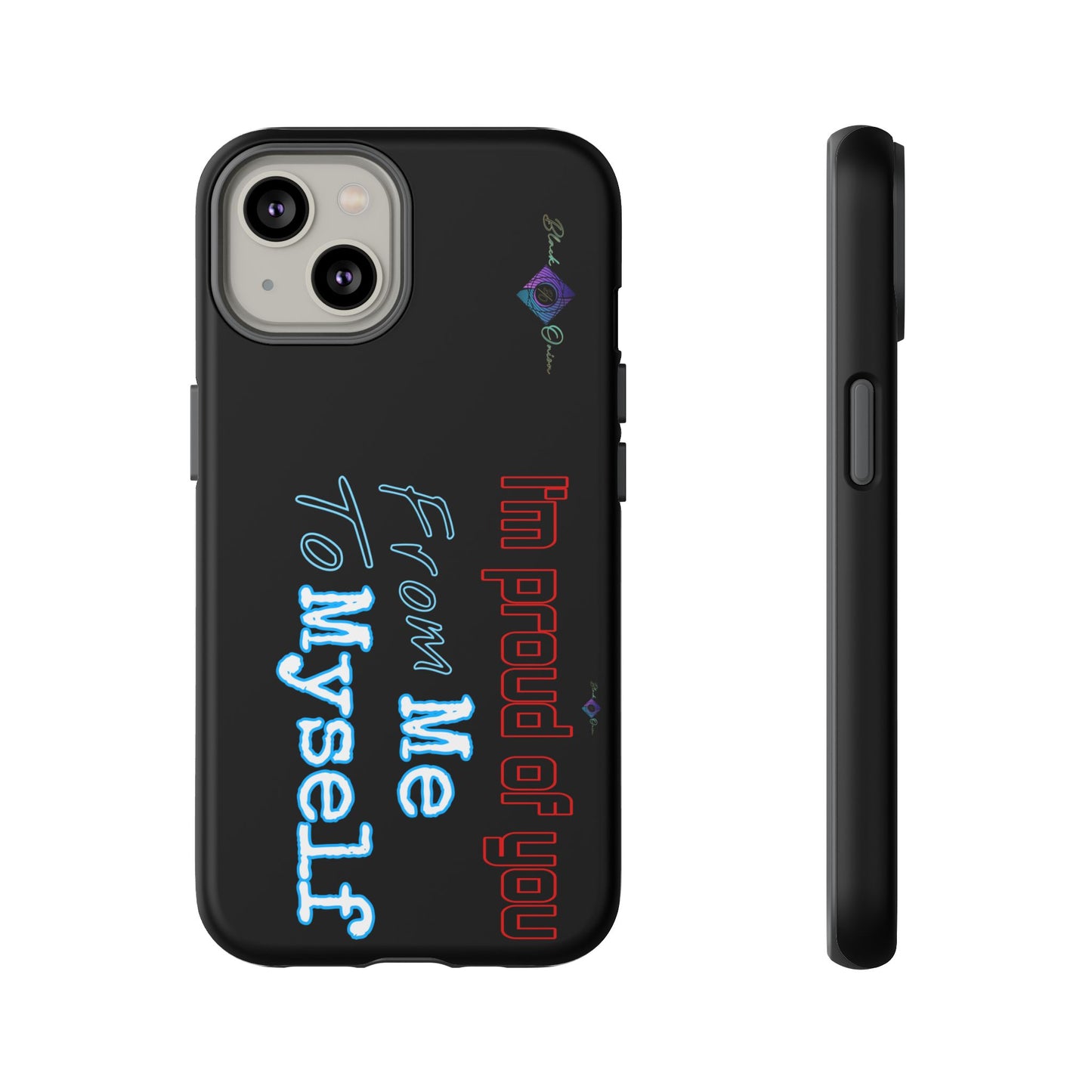 BlackOnion Brand New Phone Case - with Motivational Workout Motif’I’m proud of you ‘💪🔥🫵